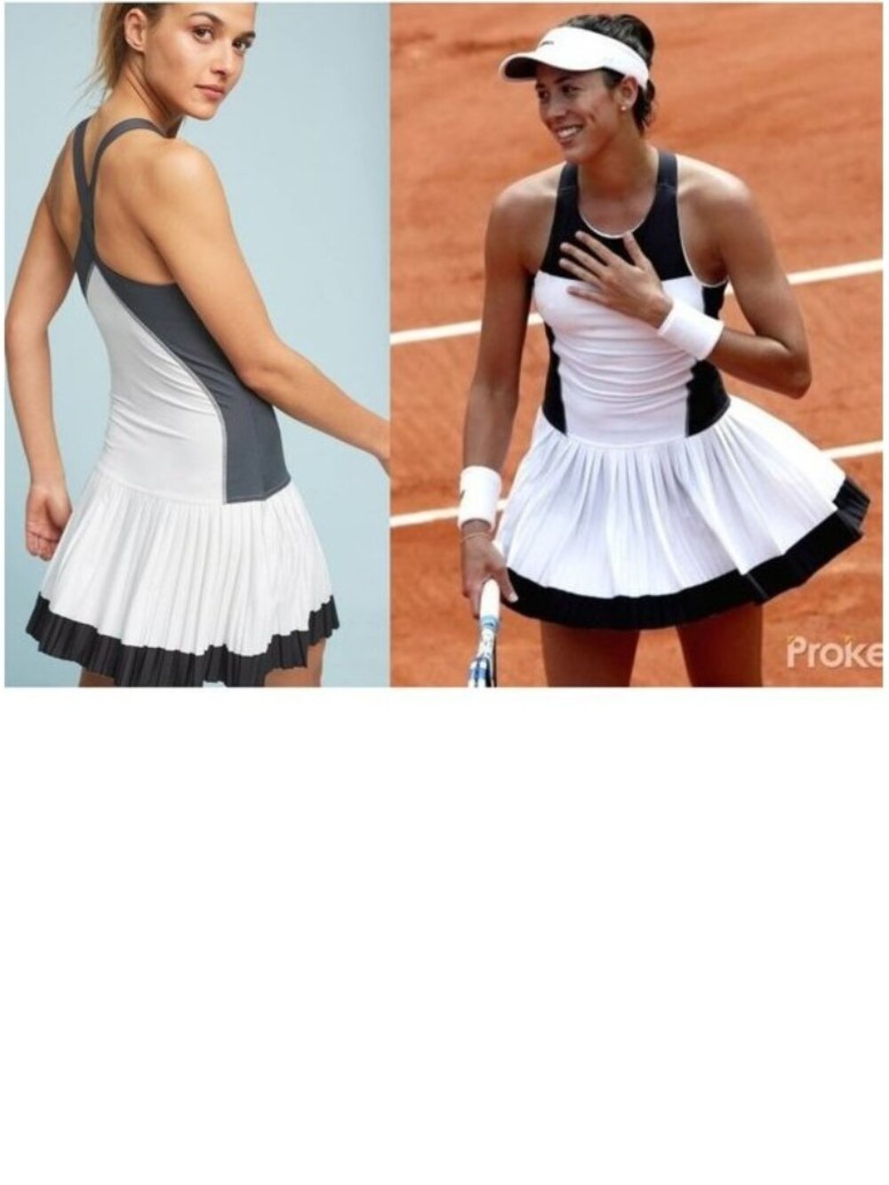 NWT ADIDAS Stella McCartney Tennis Dress w/ BRA pleated skirt White XXS